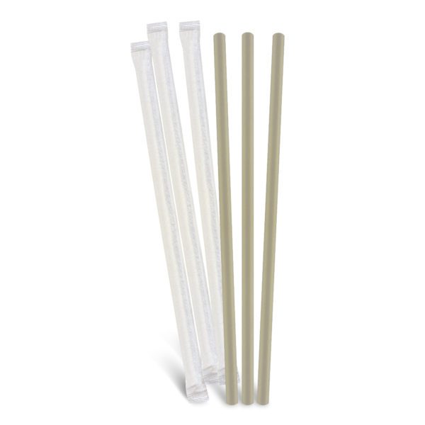 Disposable Indiv Wrap Bamboo Straws Only