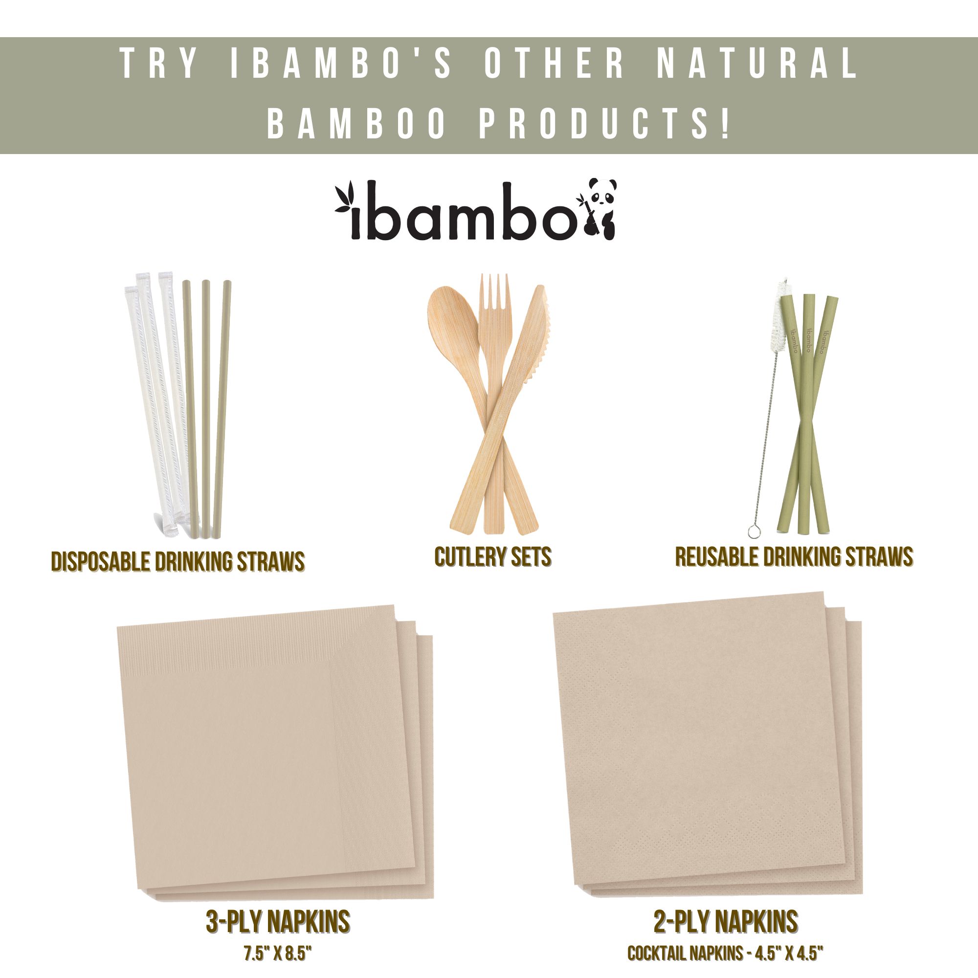 Bambu Deluxe Disposable Dinner Napkins